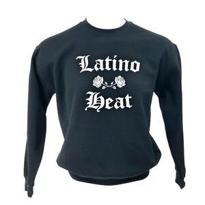 LATINO HEAT Wrestling Pullover Crewneck Sweatshirt - streetwear hip hop rap tee